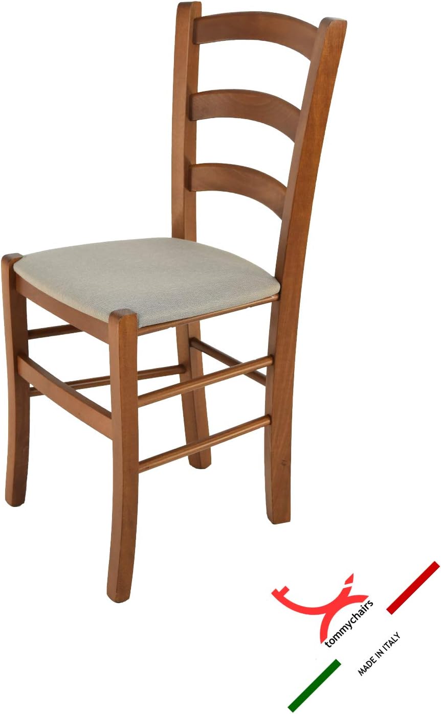 t m c s Tommychairs - Stuhl Venice für Küche und Esszimmer, Struktur aus lackiertem Buchenholz Farbt