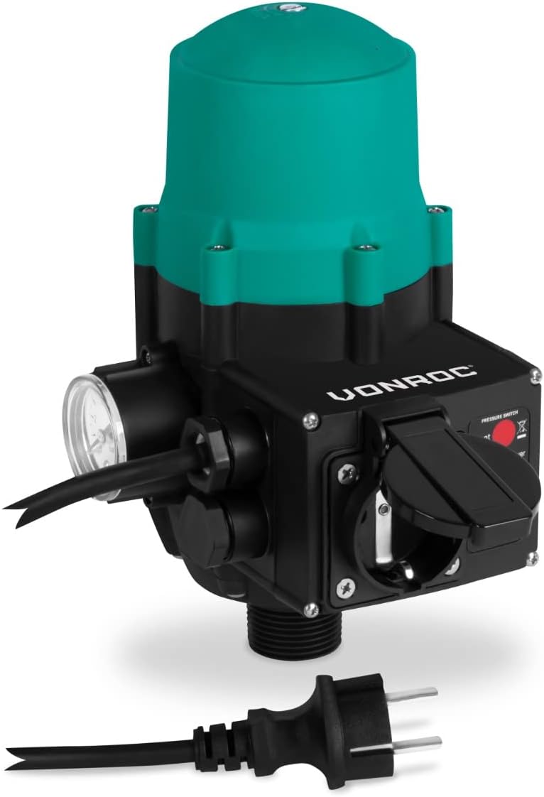 VONROC Druckschalter/elektronischer Druckschalter - Plug & Play - Universal - Max. 1100W