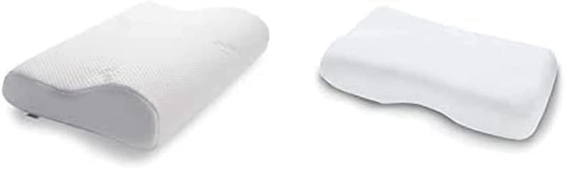 TEMPUR Original Schlafkissen, ergonomisches Nackenstützkissen für Seiten- und Rückenschläfer, Weiss,
