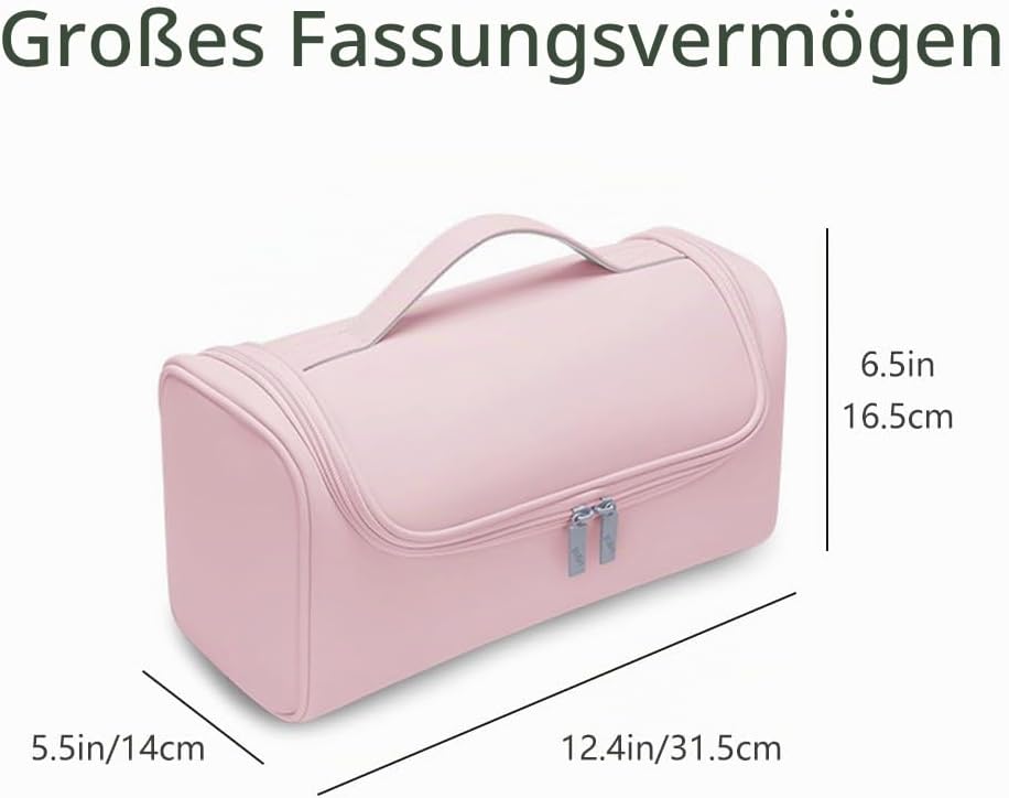 Reisetasche für Haartrockner, tragbare Aufbewahrungstasche mit Aufhängehaken, wasserdichte Organizer