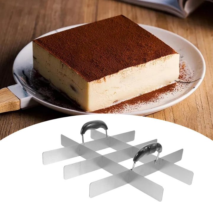 Quadratische Kuchenausstecher,Edelstahl Quadratischer Ausstecher Mit Griff,Dessert Werkzeuge Für Pie