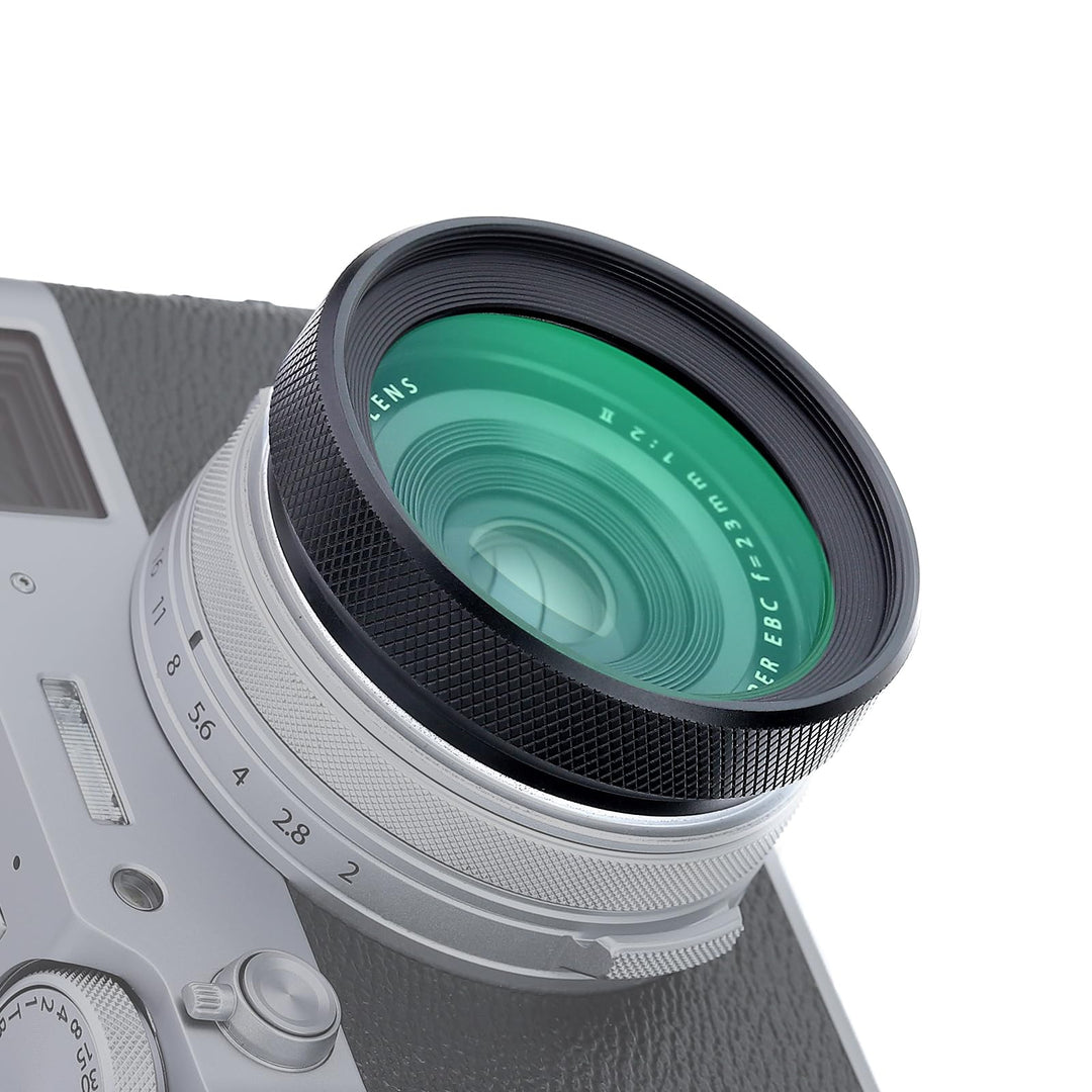 Haoge LUV-X54B Metall Gegenlichtblende Sonnenblende mit MC UV Filter Ultraviolett Schutzfilter für F