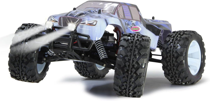 JAMARA 053362 - Tiger Ice Monstertruck BL 4WD LiPo 2,4G LED - Allrad, Brushless, Akku, 65Kmh, Alucha