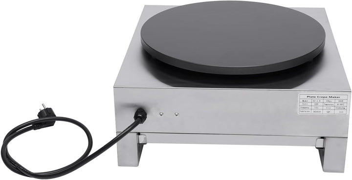 Elektrischer Crepes Maker und Poffertjes Macher Ø 40 cm - Antihaftbeschichteter Pfannkuchen Maker mi