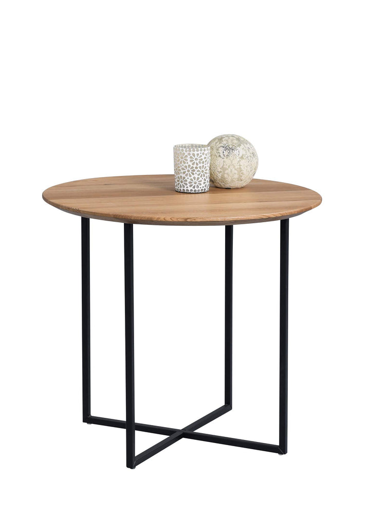 M2 Kollektion Keno 2 Couchtisch/Beistelltisch, Holz, braun, Durchmesser 60cm, Höhe 56cm, Keno 2