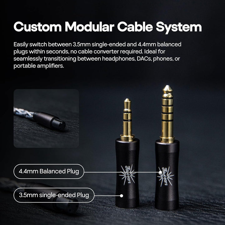 LINSOUL Kiwi Ears Astral In-Ear-Monitor, 1DD+6BA Hybrid-Ohrhörer, HiFi-Studio-Aufnahme- und Mischkop