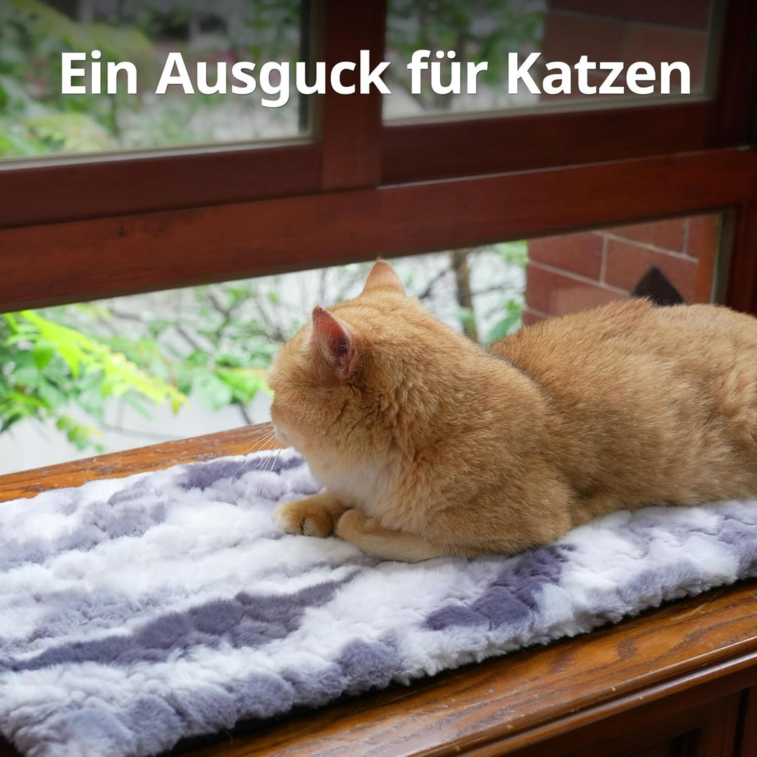 Fensterliege für Katzen Selbstwärmende katzenbett Fensterbank rutschfest, Selbstheizende katzendecke