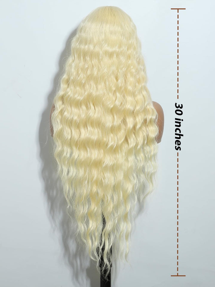 Joedir 76cm Spitze Front Perücken lang gewellt synthetische Perücke für Frauen 613, 613