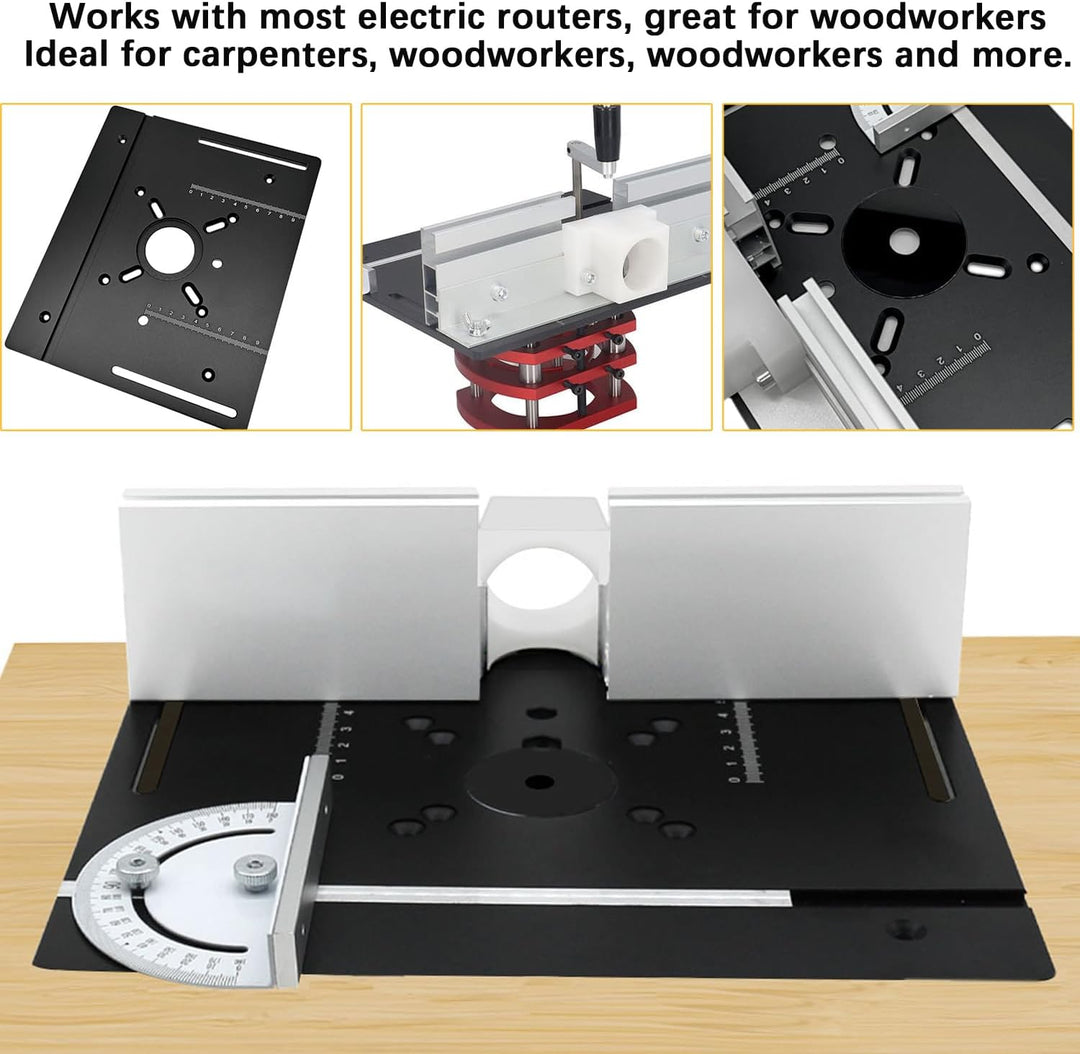 Frästisch für Oberfräse Einlegeplatte Set, OberfräSentisch und Tischfräsmaschine, Router Table, Plan