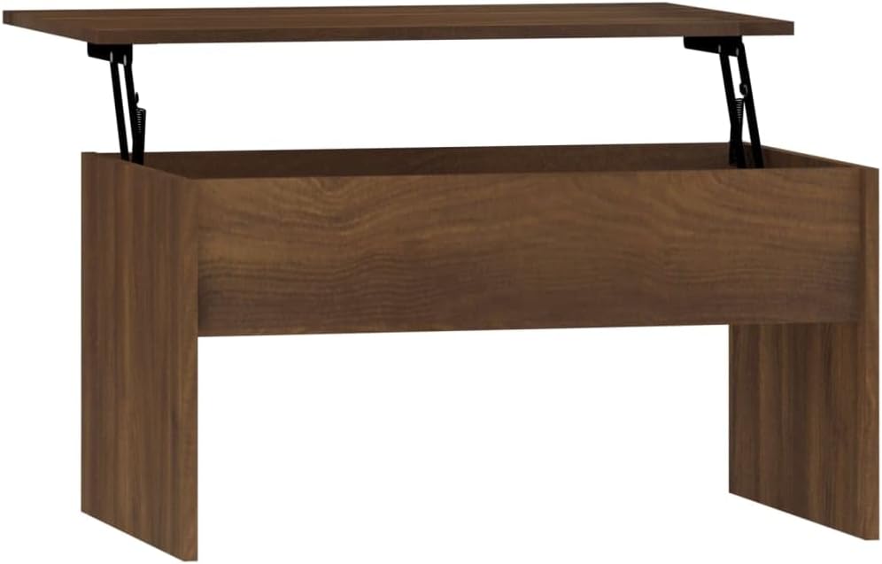 WIFESE 80x50,5x41,5 cm Couchtisch Höhenverstellbar Beistelltisch Wohnzimmertisch Kleiner Tisch Wohnz