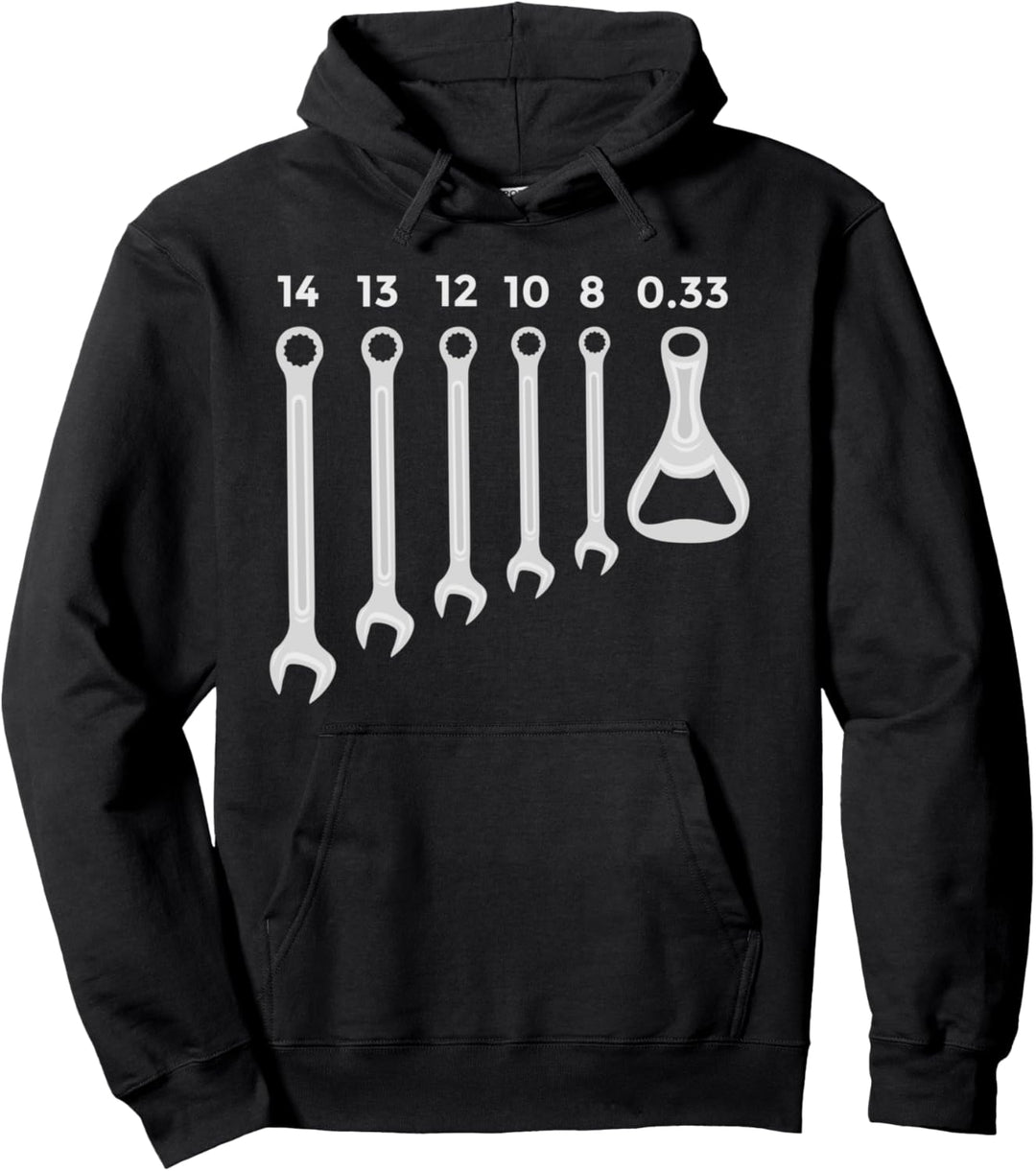 Handwerker Geschenkidee: 0,33 Schlüssel Flaschenöffner Pullover Hoodie
