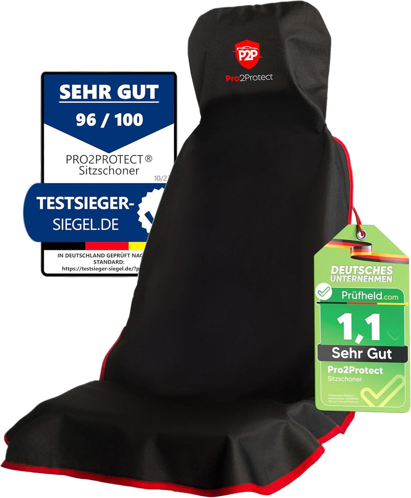 Pro2Protect [Test SEHR GUT Auto Sitzbezüge, Autositzschoner, Sitzauflage, Sitzbezug für Vordersitze,