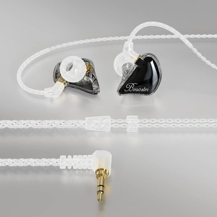 BASN Bmaster DREI-Dynamische Treiber In-Ear-Monitore Kopfhörer mit Zwei Abnehmbaren Kabeln Ohrhörer