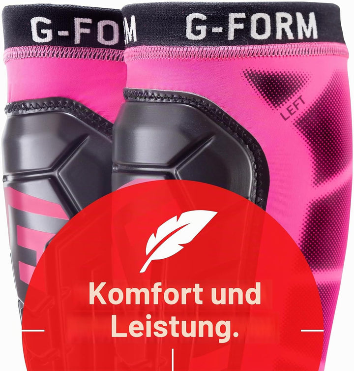 G-Form Pro-S Vento CE Fussball Schienbeinschoner Neon Rosa XL, Neon Rosa XL