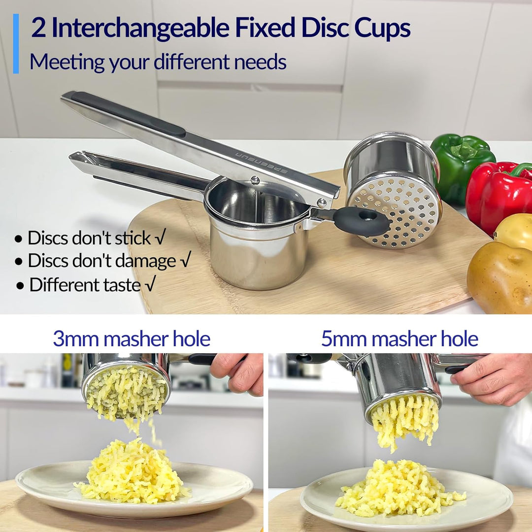 Kartoffelpresse, Kartoffelstampfer mit 2 Ersatzbechern potato ricer-2cups, potato ricer-2cups