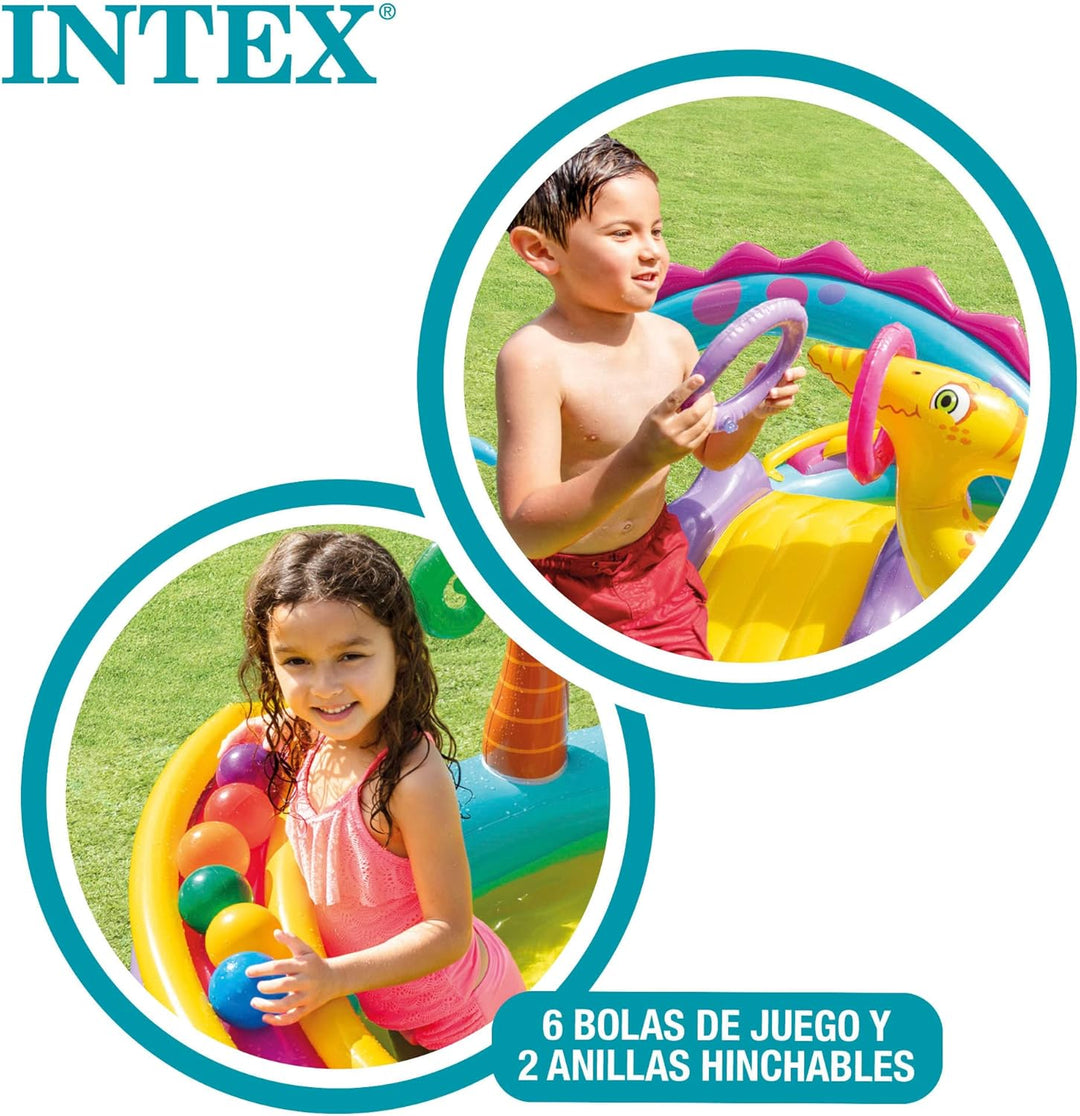 Intex Dinoland Play Center Aufblasbares Wasserspielzentrum, verschiedene Modelle (mit und ohne Vulka
