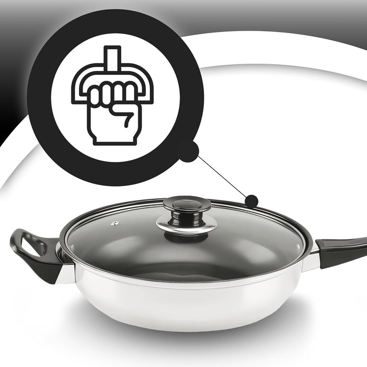 Retoo 11-teilig Topf und Pfannenset Induktion Kochtopf Set mit Glasdeckel, Wasserkocher, Topfset Ede