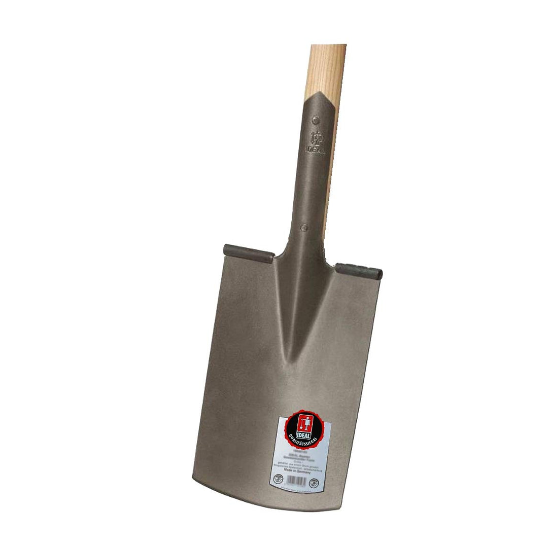 Ideal Spaten "Pionier" Grösse 2 Gärtner Form mit T-Stiel, Silber/Beige, 19.5 x 7 x 115 cm