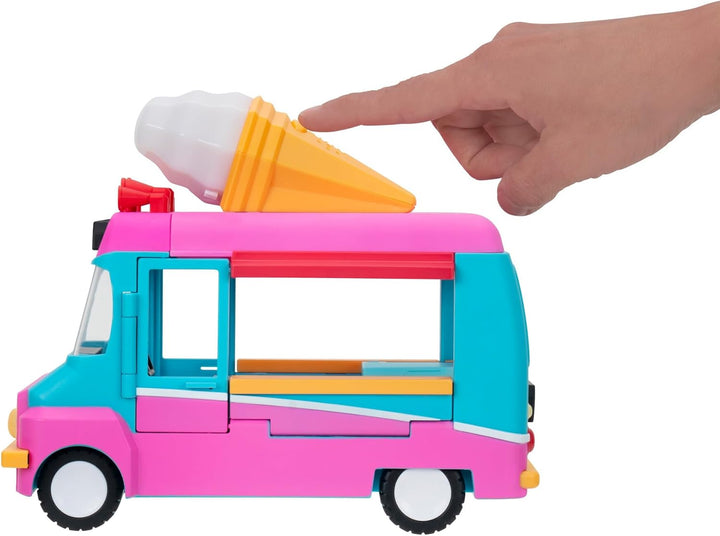 Adopt Me! AME0147 - Eiswagen - Transformierendes Fahrzeug mit Licht und Sound - Top Online Spiel - E