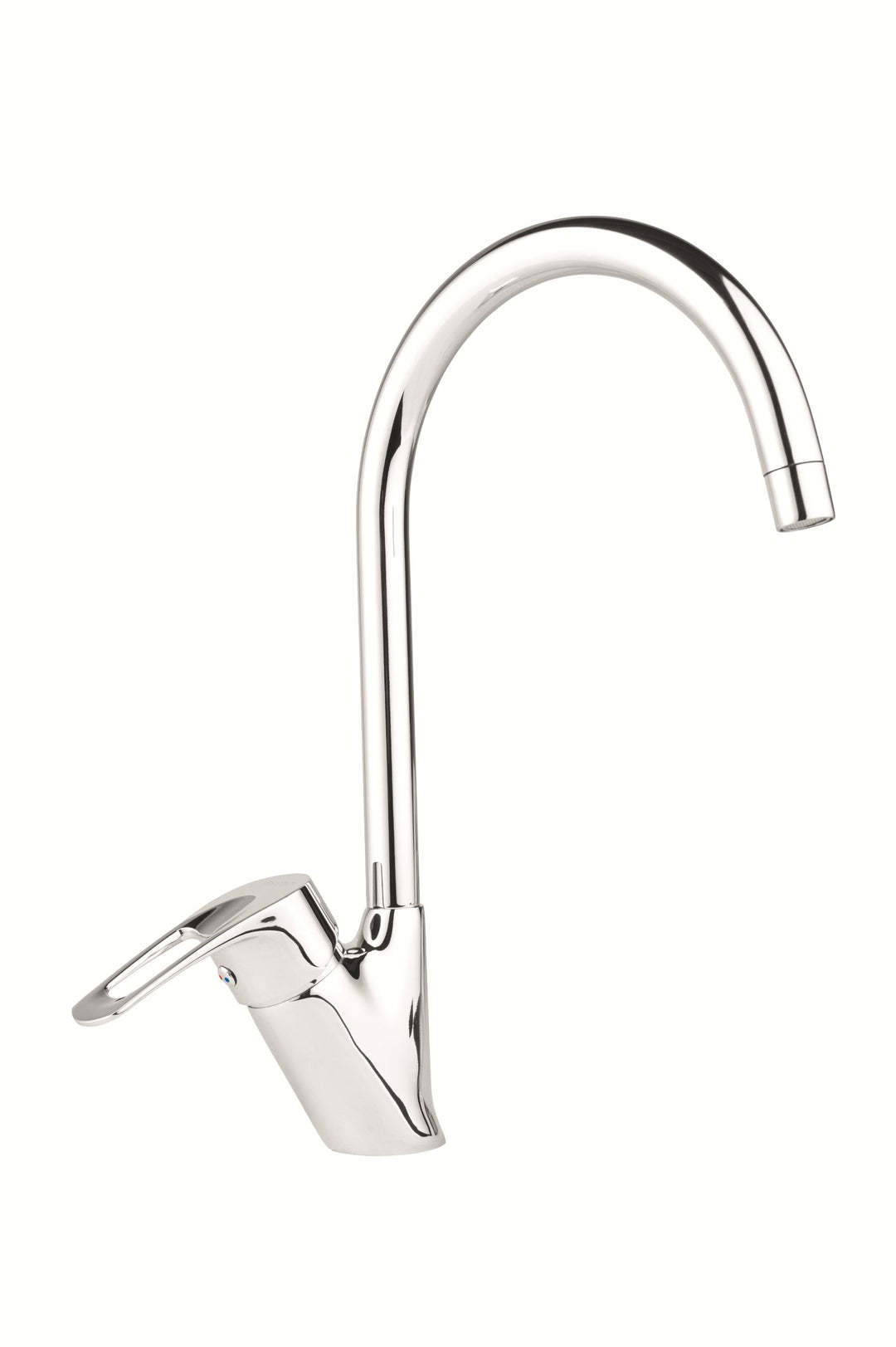 Design italienisch Armatur Küche Spüle Einhandmischer Hochdruck Messing Chrom