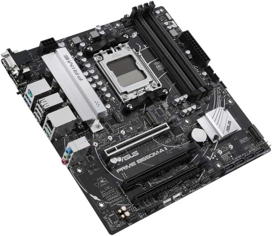 ASUS PRIME B650M-A II-CSM Mainboard Sockel AMD AM5 (Ryzen 7000, mATX, DDR5, PCIe 5.0, 2.5GB Ethernet