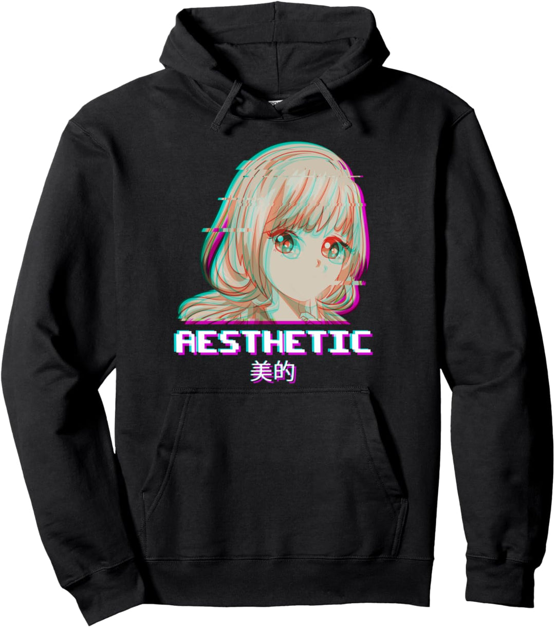Ästhetisches Vaporwave-Ästhetisches Japan Pullover Hoodie