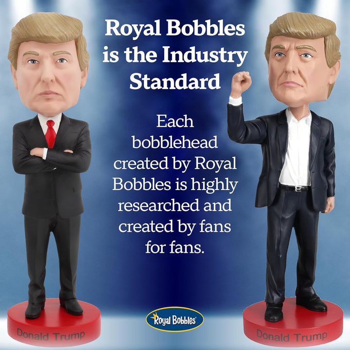 Royal Bobbles Donald Trump Boxer Wackelkopf, Premium Polyresin lebensechte Figur, einzigartige Serie