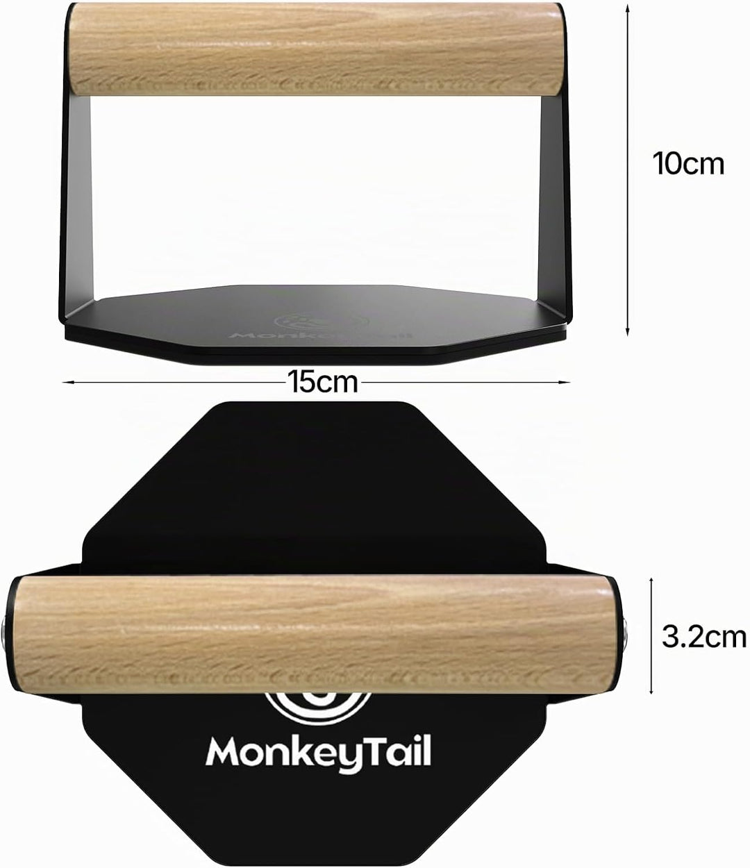 MonkeyTail Liegestützgriffe – Home Gym Ausrüstung für Push-Ups &amp; Armmuskeltraining – Schaumgriff (Sc