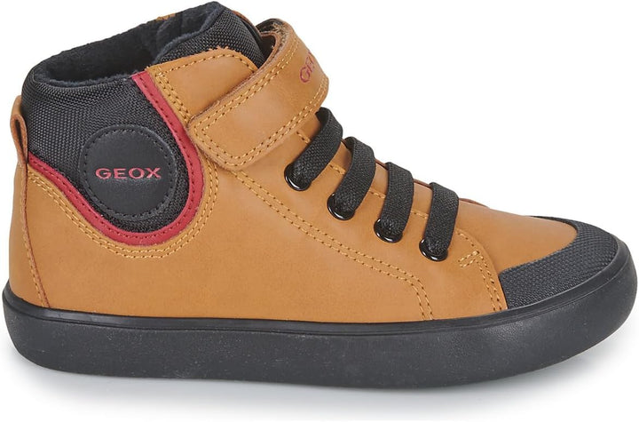 Geox Jungen J Gisli Boy F Sneaker 29 EU Dk Yellow Black, 29 EU Dk Yellow Black