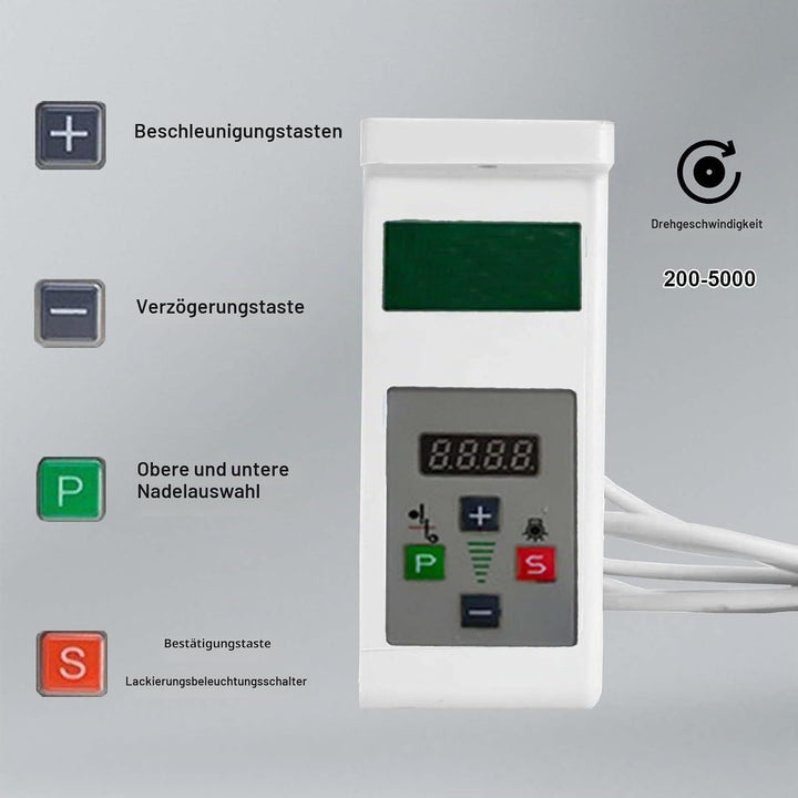 Elektrischer Nähmaschinenmotor, 220V 750W Industrieller Nähmaschinenmotor Energiesparender Servomoto
