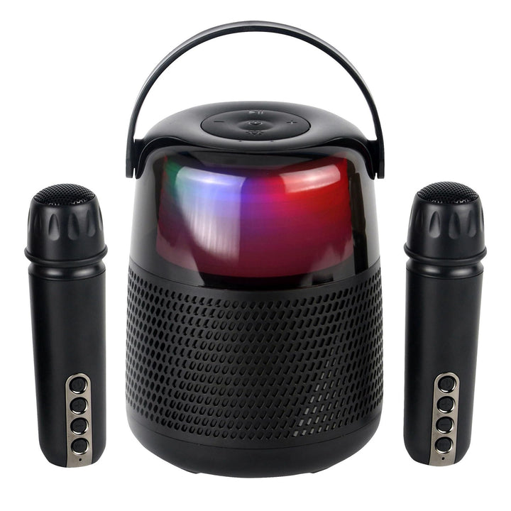 Maginon KKS-2M Karaoke Maschine mit 2 Mikrofonen Kinder Bluetooth Karaoke-Anlage Wireless Lautsprech
