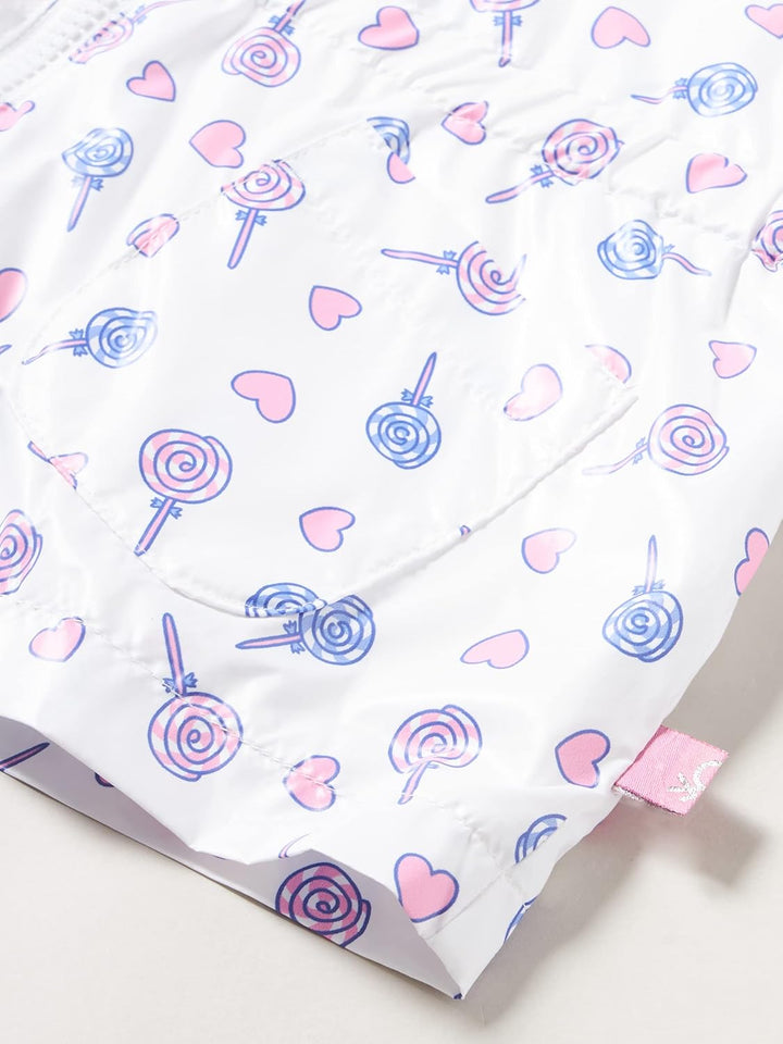 United Colors of Benetton Mädchen Übergangsjacke 82 Weiss A Fantasia 66z, 82 Weiss A Fantasia 66z