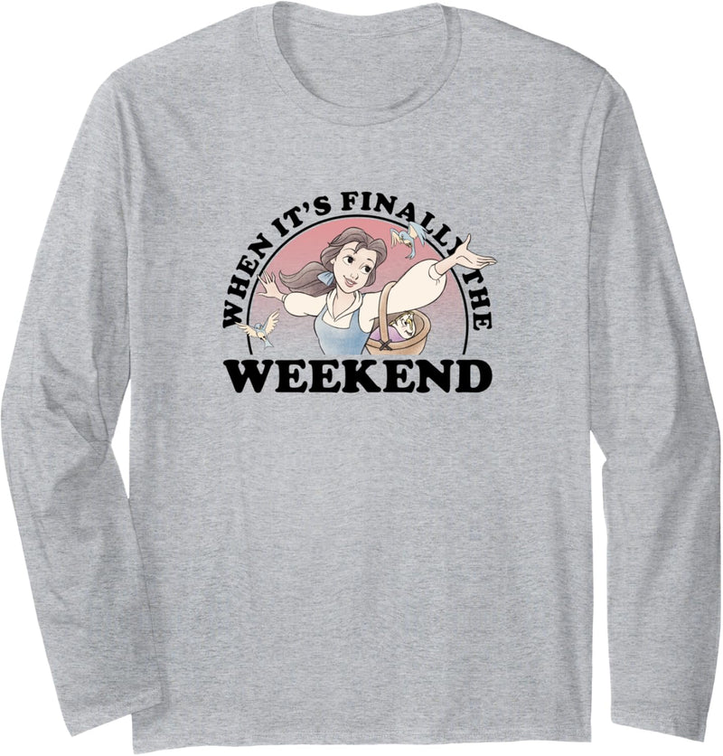 Disney Beauty And the Beast Belle Finally The Weekend Langarmshirt