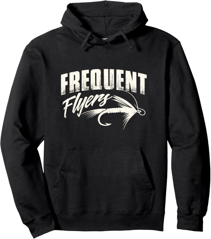 Funny Fishing fly - fisherman flyer Pullover Hoodie