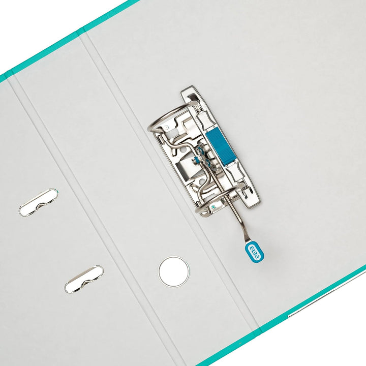 Elba Ordner A4, Smart Pro, 8 cm breit, Kunststoff aussen, mint, 10 Stück mint A4, breit, mint A4, br