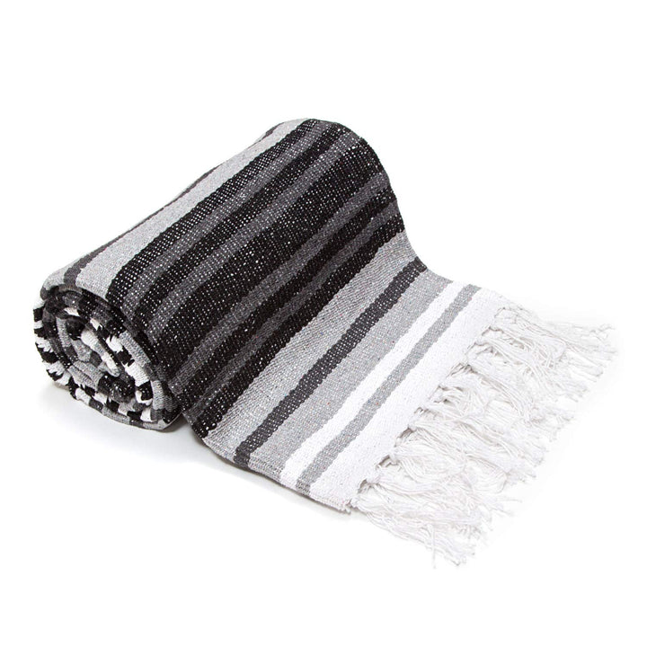 Americanflat Authentische mexikanische Yoga-Decke, weiche gewebte Baumwolle und Polyester, Falsa-Dec