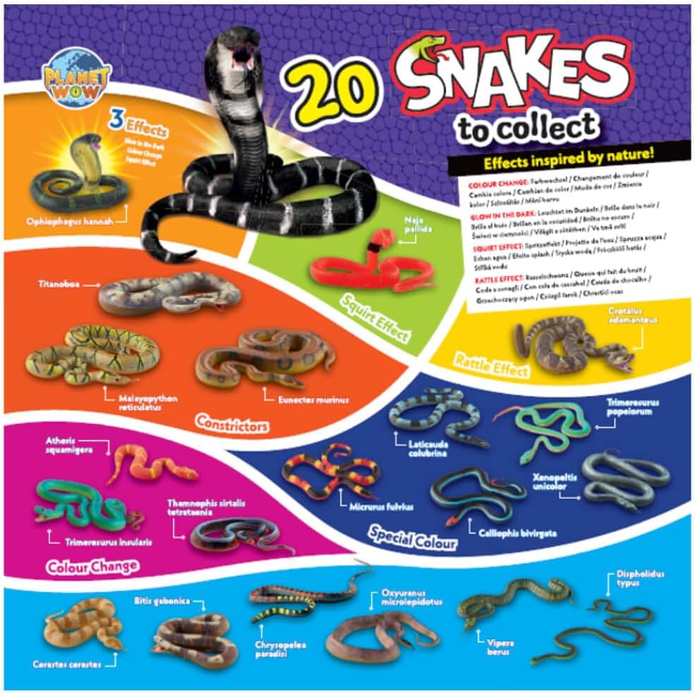 Generisch Blue Ocean Snakes Sammelfiguren 2024 - Planet Wow Farbwechsel Schlange - Figur 9. Königsko