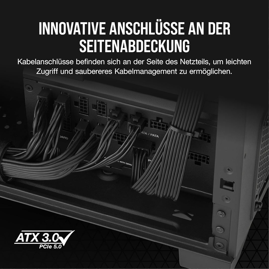 Corsair RM1200x Shift Vollmodulares ATX-Netzteil - Modulare Seitenschnittstelle - ATX 3.0- & PCIe 5.