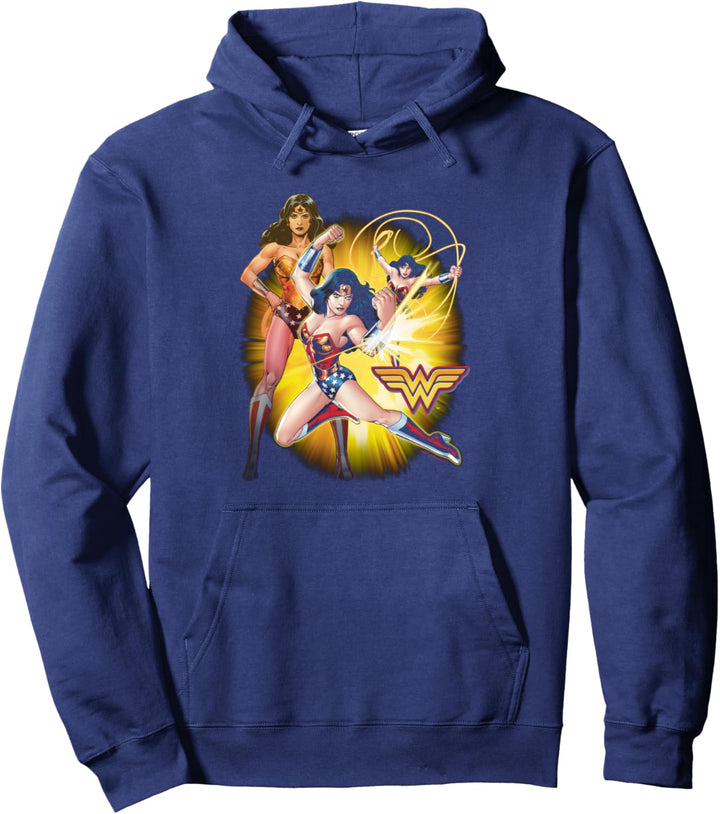 Wonder Woman Poses Pullover Hoodie