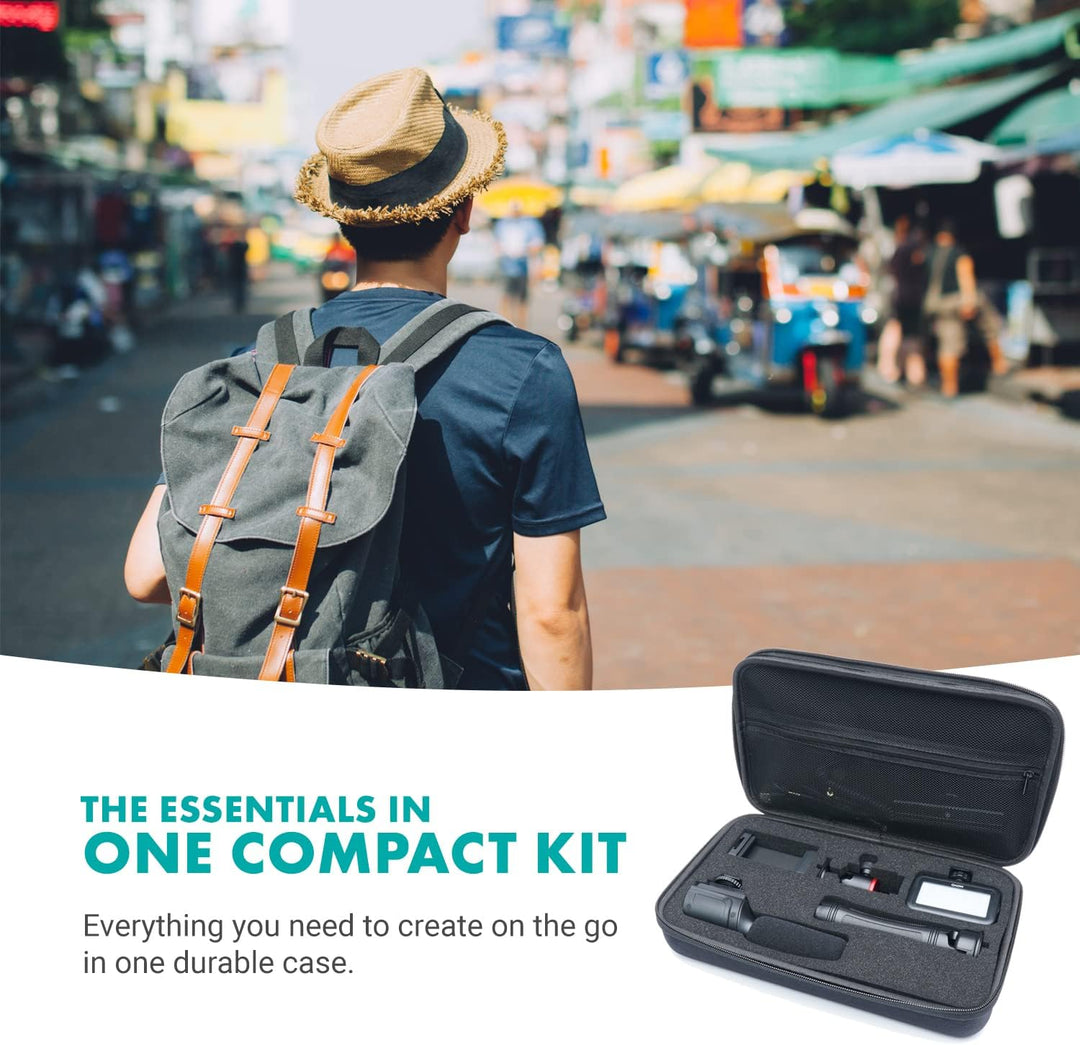 Movo uVlogger - Android/USB-C kompatibles Vlogging-Set für Handy-Video-Set, Zubehör: Handy-Stativ, H