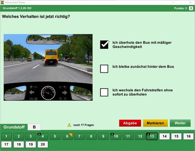 Führerschein Trainer 2025 - Original amtlicher Fragebogen