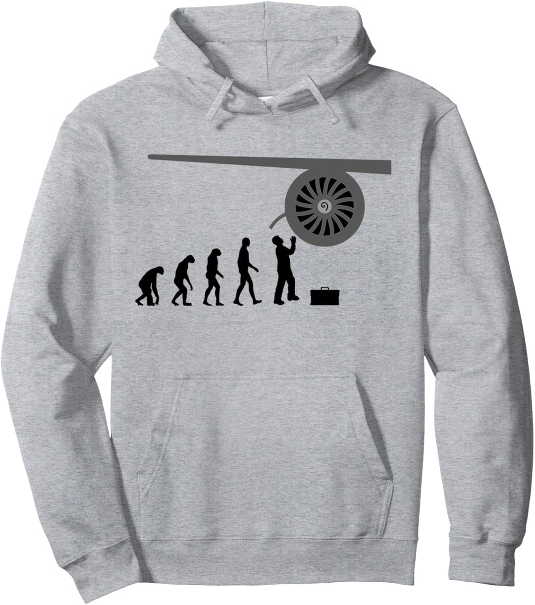 Fluggerätemechaniker Flugzeug Triebwerk Techniker Pullover Hoodie