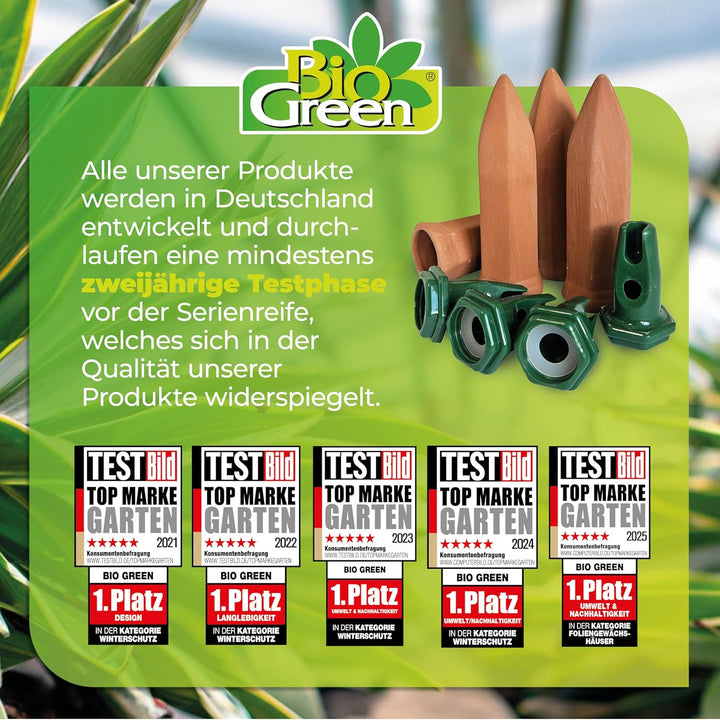 Bio Green Pflanzen Bewässerung Hydro Classic Tonkegel, terracotta/grün - für PET Flaschen Classic 4