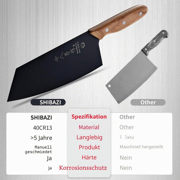 SHI BA ZI ZUO Küchen Messer Professionelles Küchenmesser Gemüsemesser für Müheloses,Kochmesser aus E