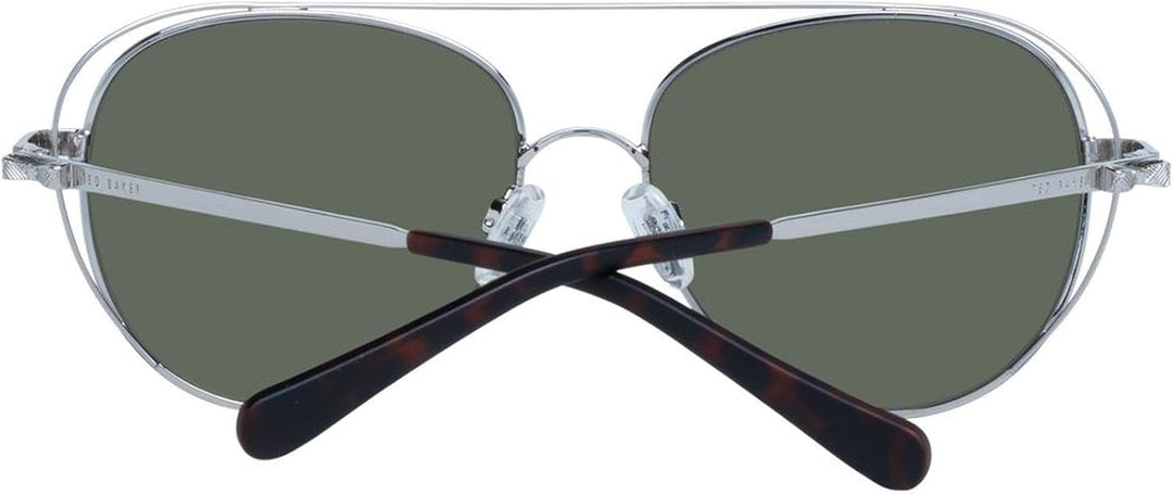 Ted Baker Sunglasses Damen Runa Sonnenbrille, Silber, 56/16-140