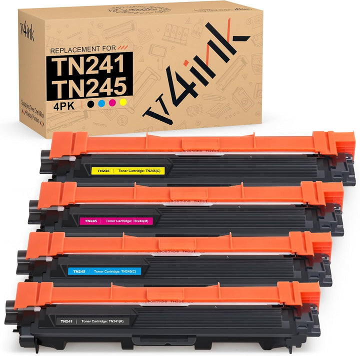 v4ink TN241 TN245 Toner Kompatible für Brother TN-241 TN-245 TN242 TN246 für HL-3142CW HL-3152CDW HL