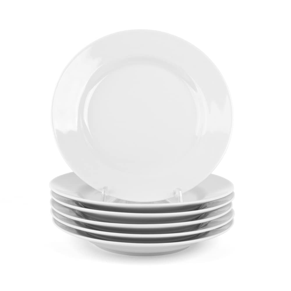 Holst Porzellan BL 021 Teller flach 20 cm Basic, weiss, 20,0 x 20,0 x 2 cm, 6 Einheiten Kuchenteller