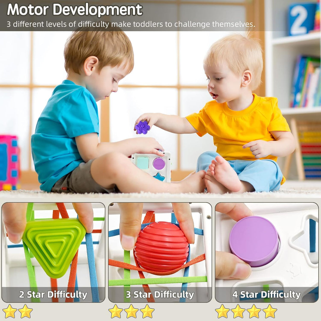 Mailesi HE0211 Baby Montessori Toys Sensory 1er Cadeaux D'anniversaire Sensorisches Spielzeug, Mehrf