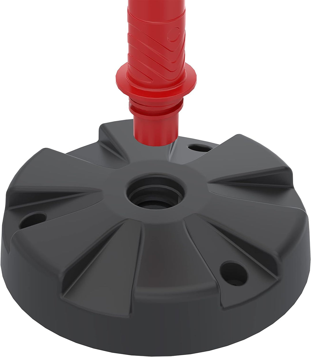 UvV® Quad (4 Stück) Kettenpfosten Kettenständer Absperrpfosten, Ø63 x 1000mm, Fussplatte zum Einrast