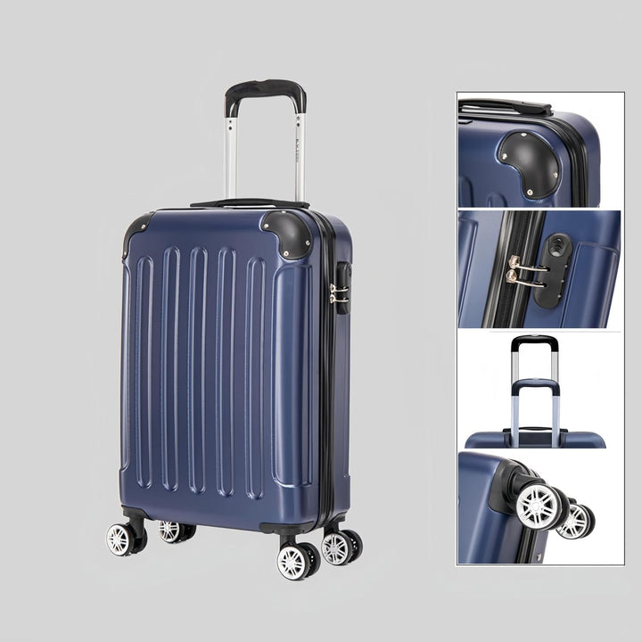 3tlg Kofferset, Trolley Koffer Reisekofferset, (55/66/76CM), Handgepäck Koffer, 360°drehbare Hartsch